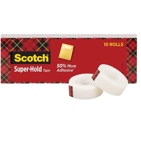 Scotch Tape, Extra Adhesive, 3/4"x1000", 10 Rolls/PK, Clear PK MMM700K10